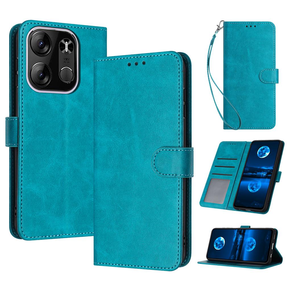 For TECNO Spark Go 2023 4G/Pop 7 Pro 4G/Pop 7/Infinix Smart 7 (India) 4G/Smart 7/Smart 7 HD Calf Texture Leather Case