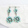 Arizona Turquoise Earring, 925 Sterling Silver Handmade Earring, Gift for Mom, Statement Earring, Engagement Earring