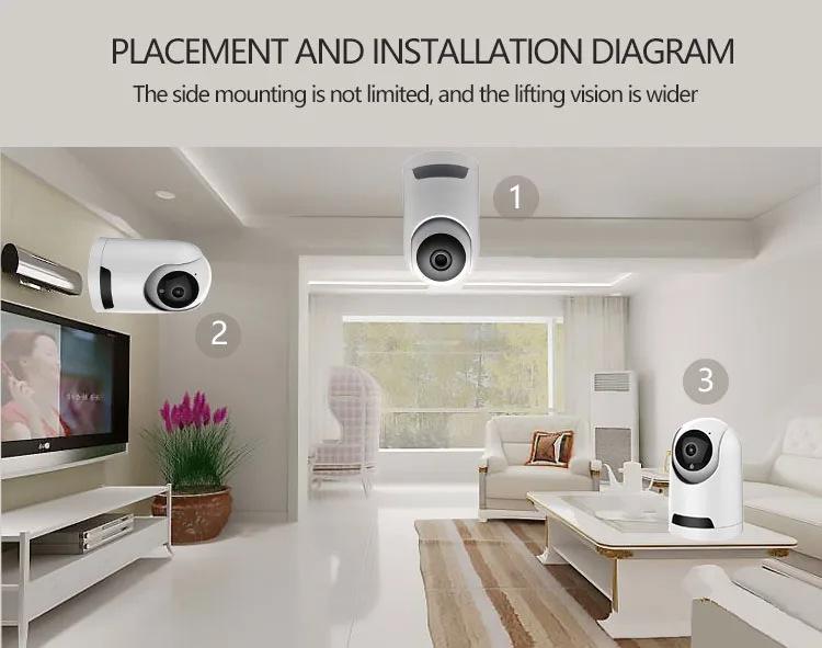 iCsee Dual-Lens HD WiFi Camera: Smart 360° Full-Color Night Vision Security