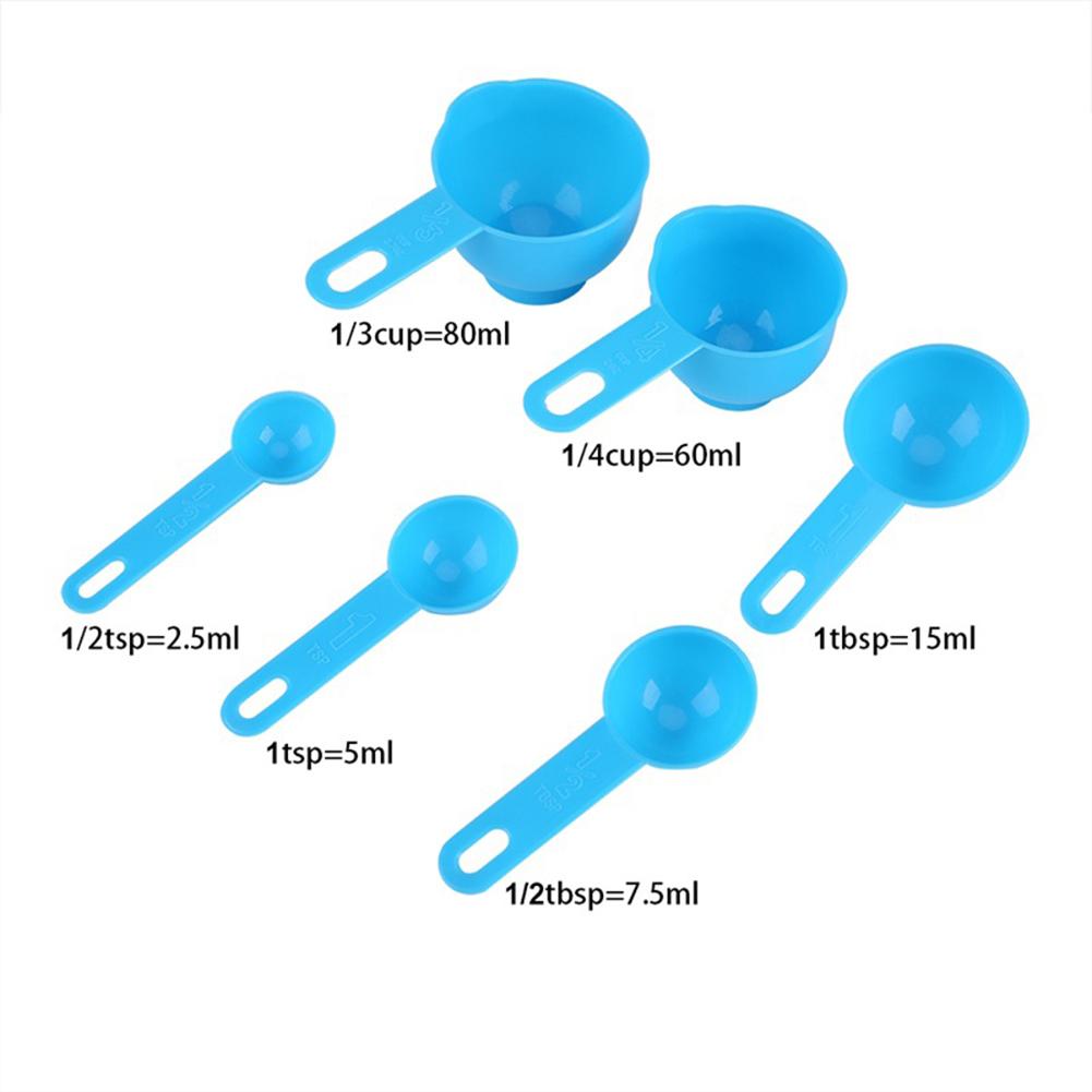 7 pezzi/set misurini in plastica, tazza graduata, strumento per la cottura della cucina, aiuto per lo chef
