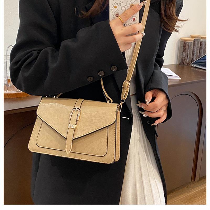 Women Minimalist Casual Small Square Crossbody Shoulder Bag For Daily Commuting