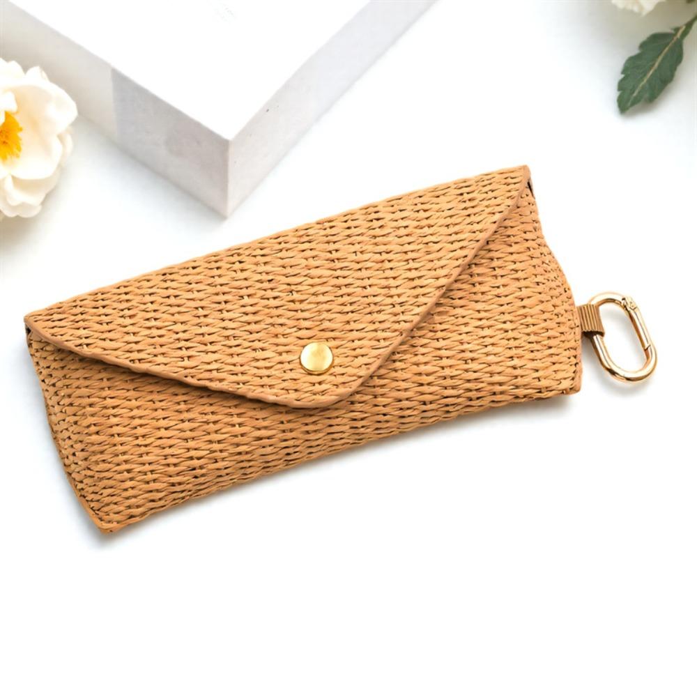 

Anti-lost Pu Glasses Case Leather Eyewears Storage Box Shiny Sunglasses Protective Case Students хаки