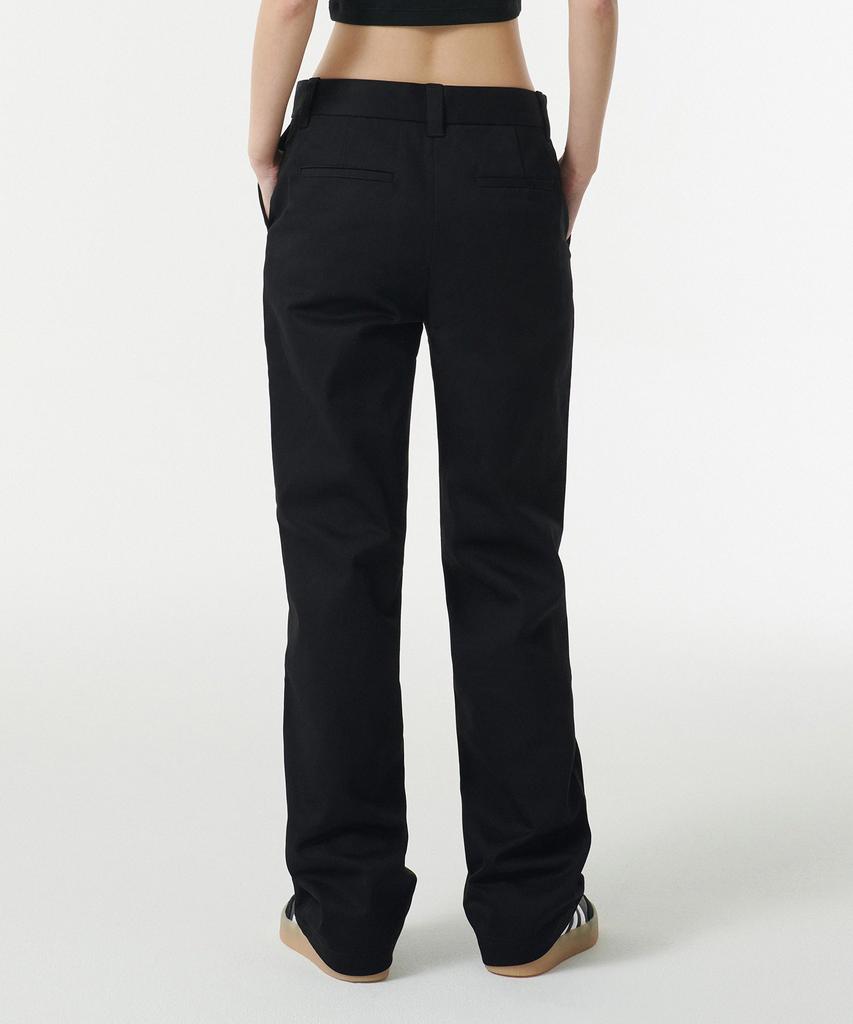 MUSINSA STANDARD WOMAN Women'S Heavyweight Cp Regular Fit Chino Pants [Black]