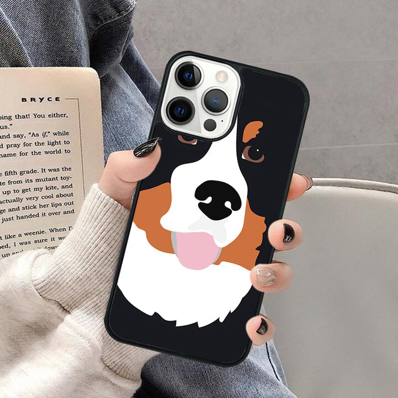 Bernese Mountain Dog Phone Case for iPhone 17 Air 16 16e 15 Plus for Apple 13 11 12 14 Pro Max Cover coque Shell