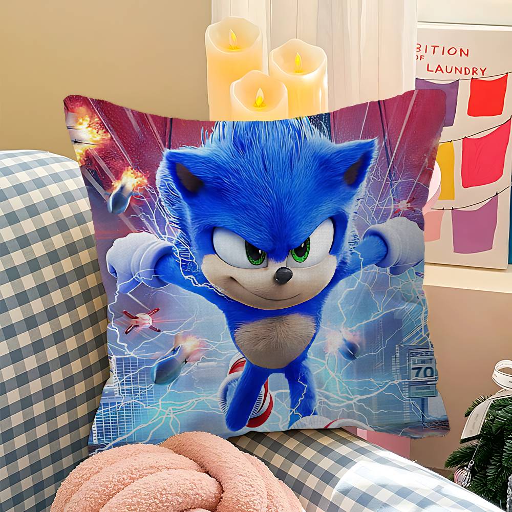 Cartoon S-Sonics Maple Design Cushion Cover Happy Autumn Harvest decor Holiday Decorati Pillow Cover