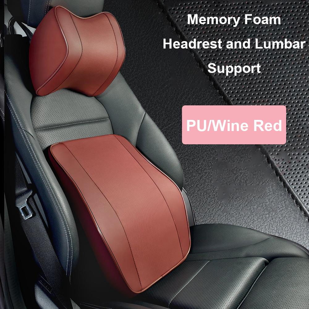 Noble Auto Rest Kopf Unterstützung Kissen Hals Kopfstütze Kissen Auto Atmungsaktive Memory Foam Langsam Rebound Guard Auto Lenden Kissen