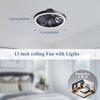 2-in-1 Ceiling Fan with LED Light Remote Control Dimmable Smart Fan Light for Bedroom Living Room Kitchen
