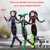 28cm Flexible With Body Wire Funny Anime The Freak Circus Plush Toys Lovely Pierrot Character Figure Plushie Doll Desk Decor