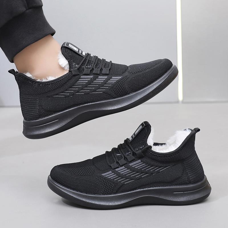 

Men s Winter Fleece Casual Shoes Fashion Casual Versatile Warm Comfortable Anti-Slip Durable Outsole Free Men s Shoes 39
