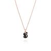 5678046 Swan Swan Black Small Necklace