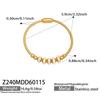 Niche Heart-Shaped Zircon Flower Stainless Steel Bracelet - European & American Style for Women
