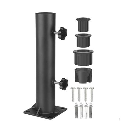 Umbrella Base Mounting Bracket Heavy Duty Stand with Sleeve Inserts Rust Resistant Hardware