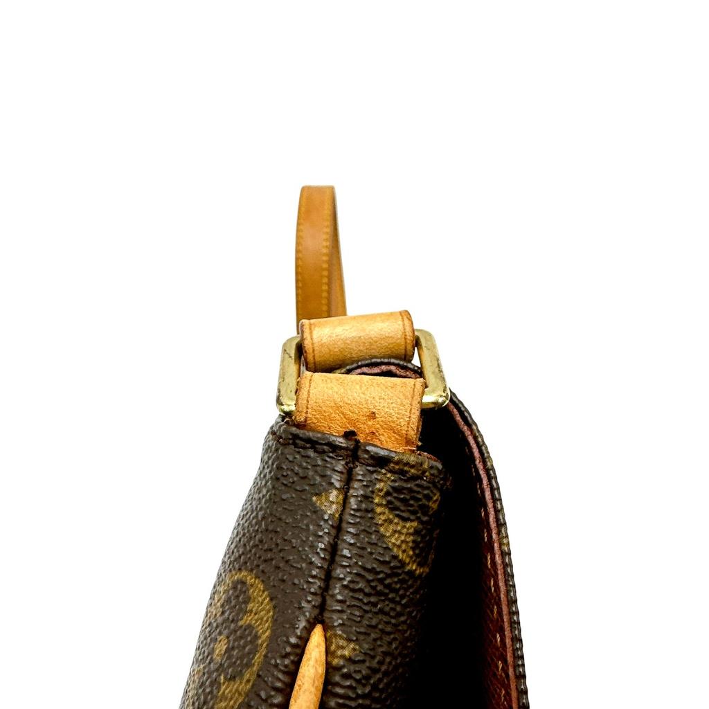 LOUIS VUITTON Monogram Musette Tango Short Monogram canvas Brown Women M51257 Used