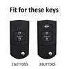 Interior Mouldings Car Flip Key Case Cover Shell For Mazda 3 5 6 Series M6 RX8 MX5 2 3 Buttons Smart Keyless Key Protector Fob B