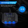 7 In 1 Cigarette Lighter Splitter 120W 3Ports Car Charger Adapter USB PD Power Socket With ON/OFF Outlet Switches