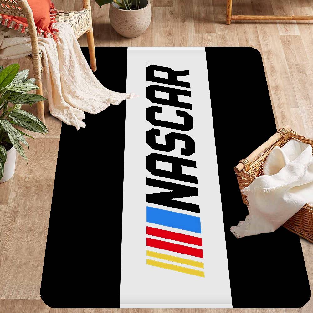 N-NASCARS Racing Car Bathroom Mat INS Style Soft Bedroom Floor House Laundry Room Mat Anti-skid Welcome Doormat