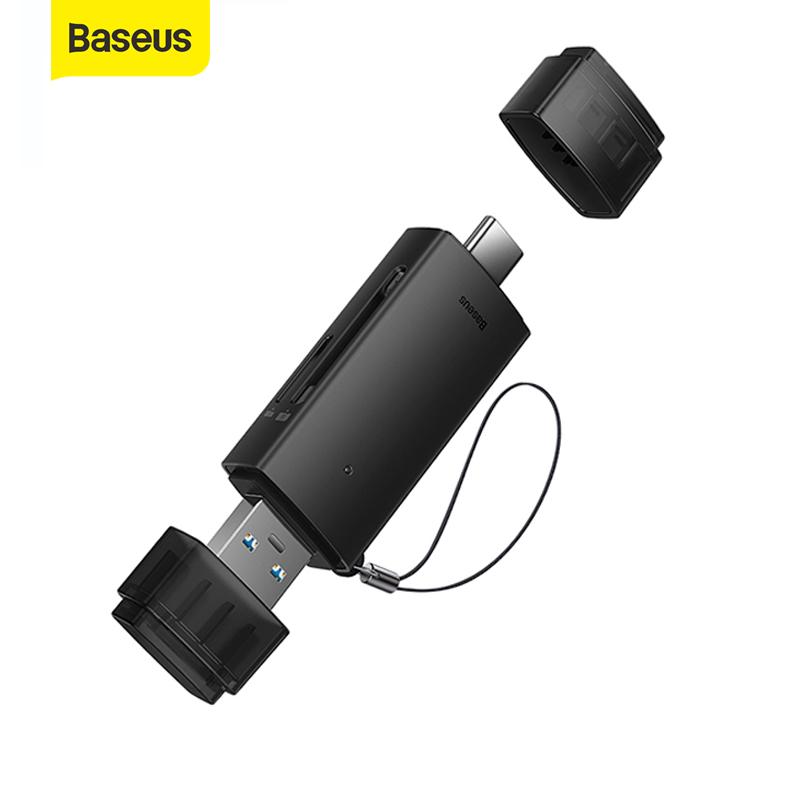 

Устройство чтения карт памяти Baseus USB 3.0 и USB Type C ABS Устройство чтения карт памяти Адаптер для карт Micro SD для новых аксессуаров для ноутбуков Macbook Air/Pro
