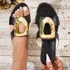 Kleine coole Flip-Flops Damen Sommer Nische High-End Schuhe Retro Schuhe Elegante Zehen-Flip-Flops