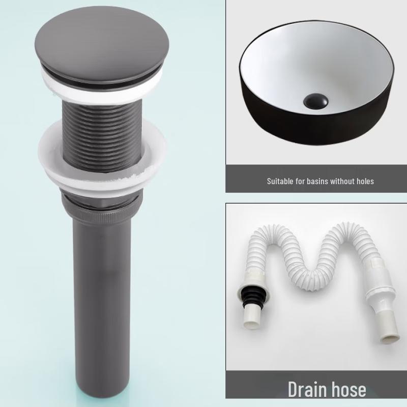 LANGZHIWEN Pop-Up Basin Drain & Pipe Kit