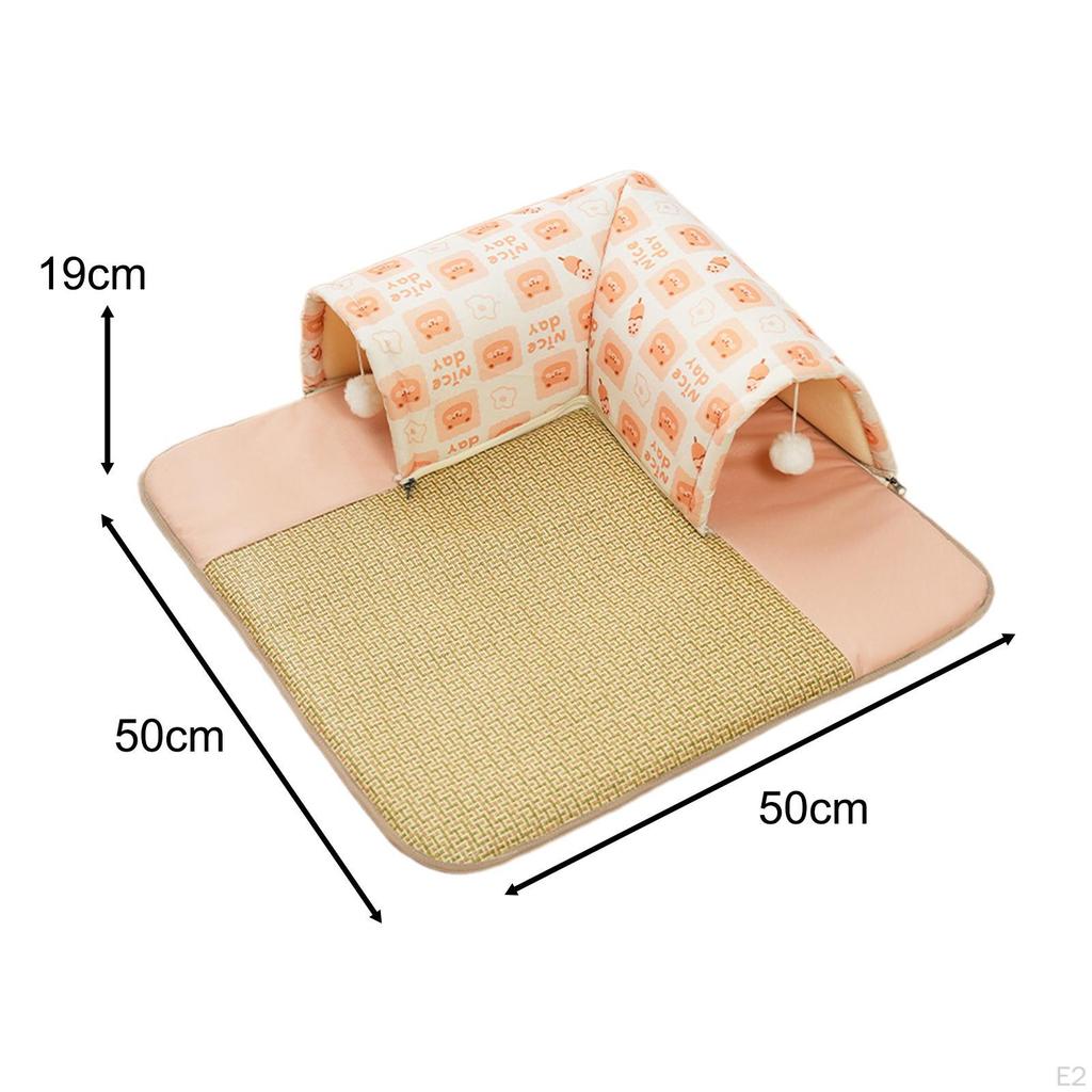 Cat Bed Cooling Mat Multifunction Reversible Easy To Carry Clean Exercising L Molding