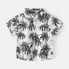 Boys Fashion Casual T Shirt Short Sleeve Vacation Beach Button Down Summer Top for Kids