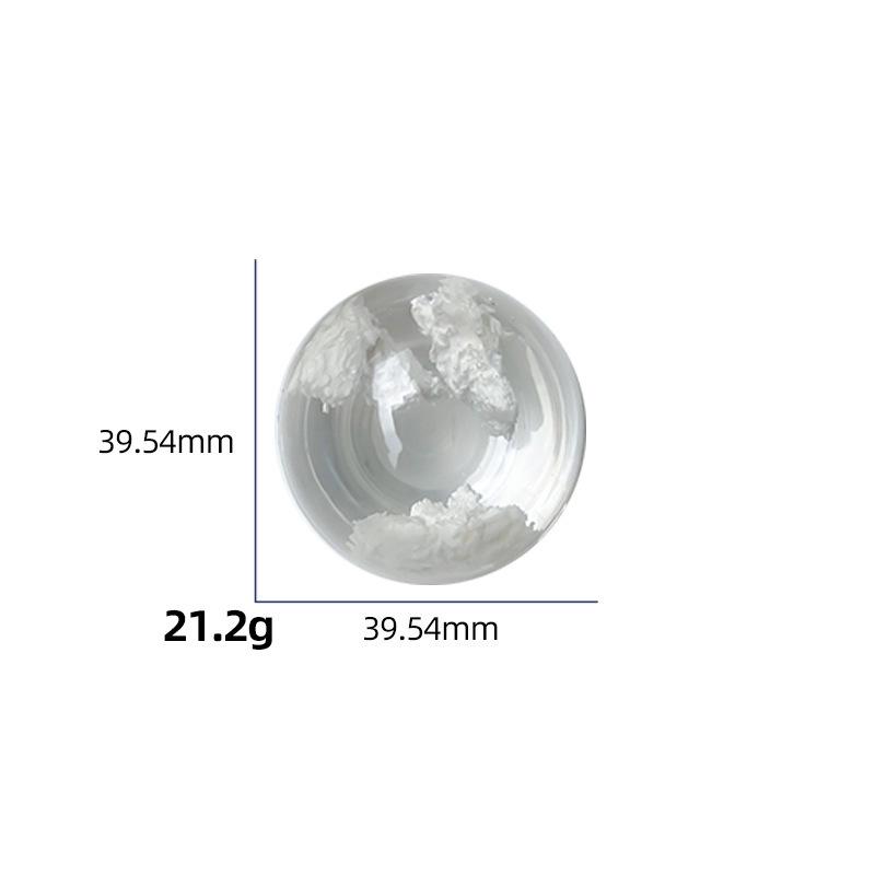 Niche Epoxy Transparent Planet Cloud Airbag Mobile Phone Holder Lazy Desktop Support Stand Selfie Ring Buckle