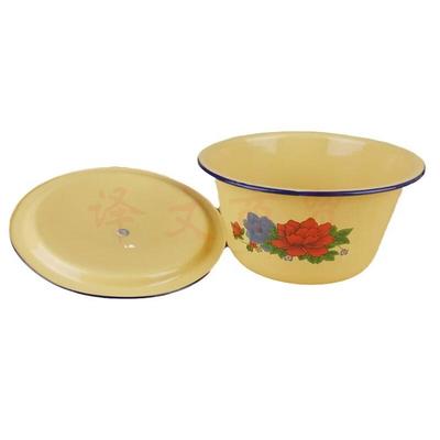 OLOEY 28cm Enamel Multi-Purpose Pot with Lid
