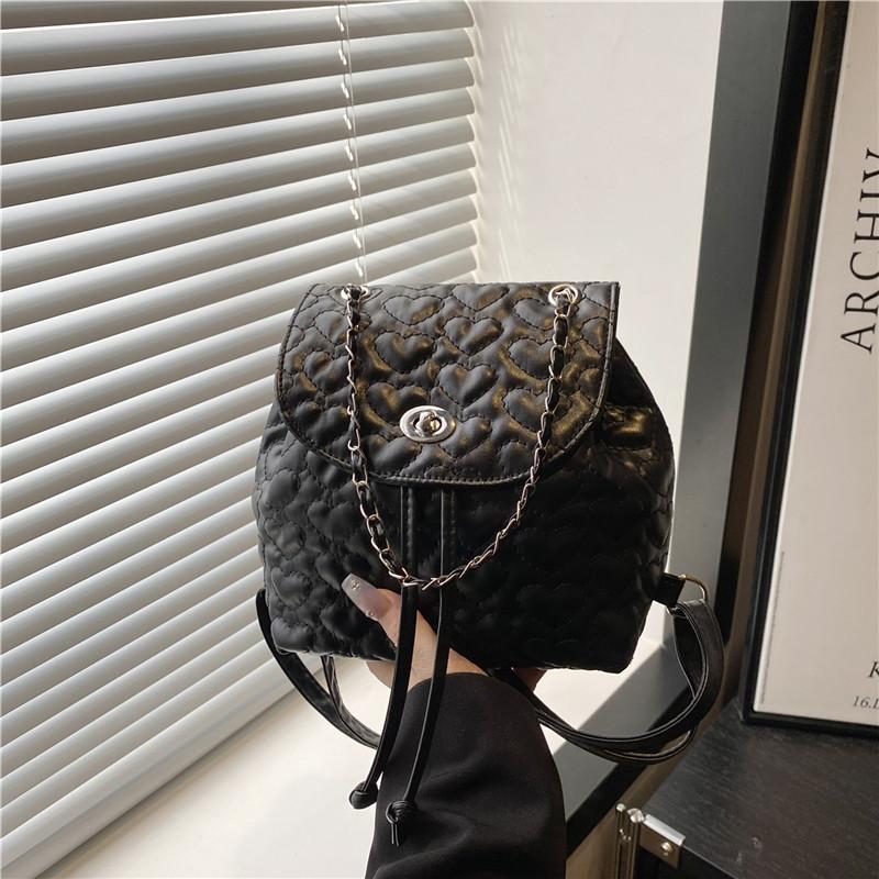 Frischer und schöner lässiger einfacher einfarbiger Rucksack vielseitige Studenten-Schultasche Pendel-Ausgeh-Rucksack Damen