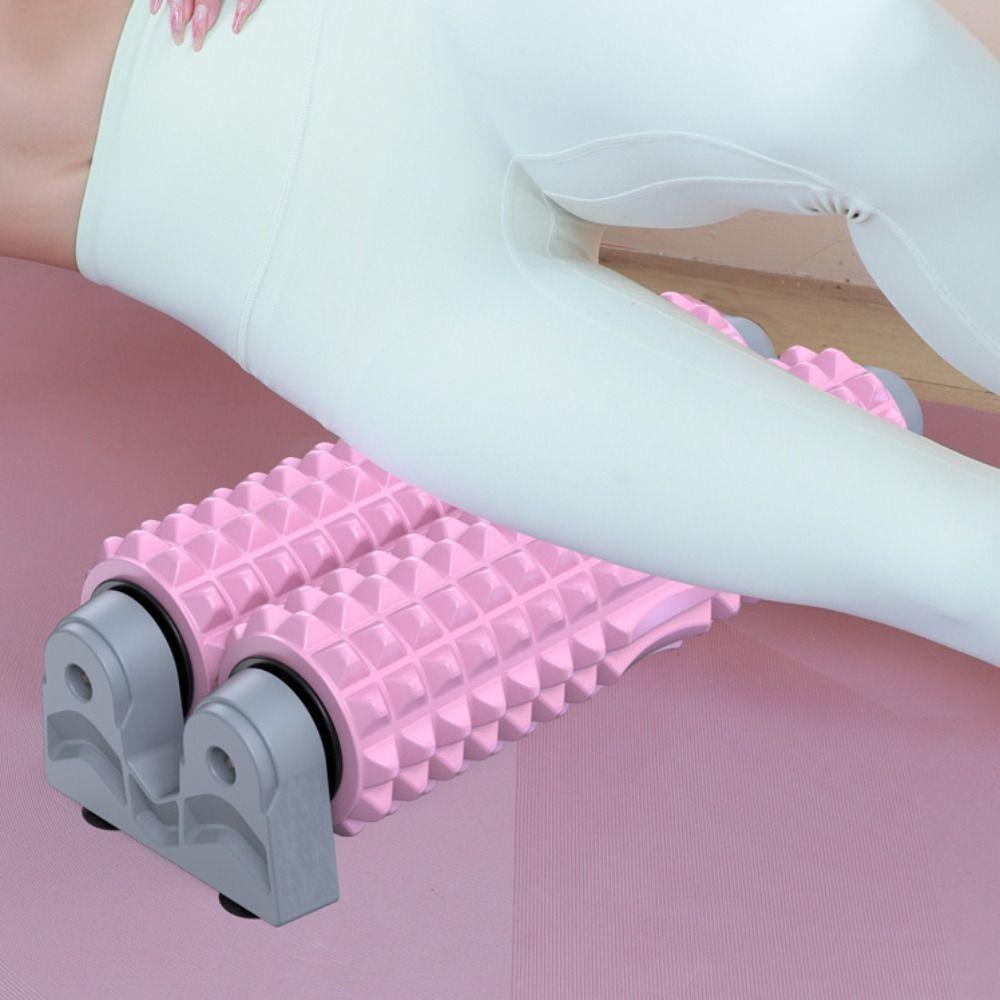 Non-Slip Muscle Relaxation Roller Double Pipe Deep Back Stretching Roller Fitness Training