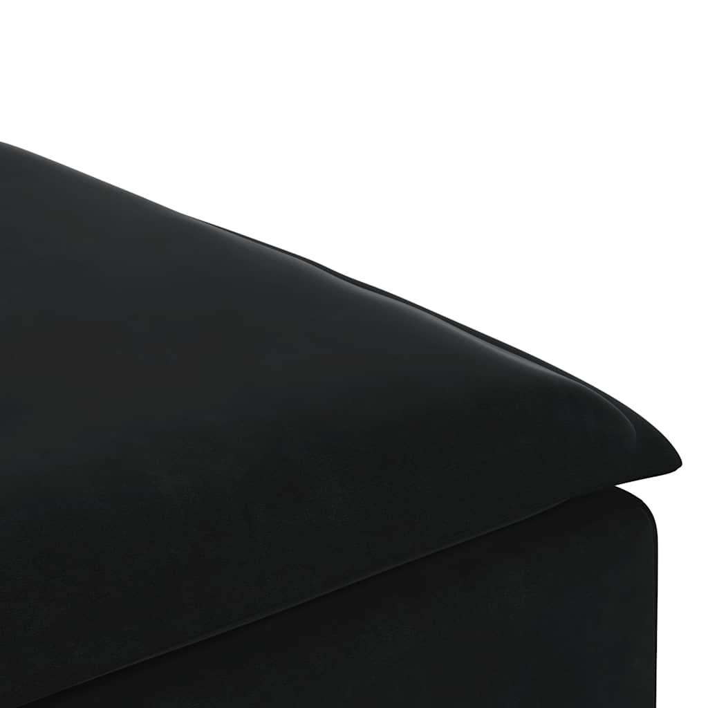 Modular Sofa Footstool Module Black 100x100x48 Cm
