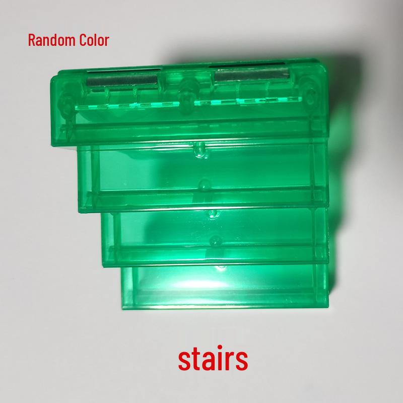 Stained Glass Magnetic Tiles Refill Pack: Educational Magnetic Stickers & Wooden Building Blocks Puzzle, Ferris Wheel, and Small Car.