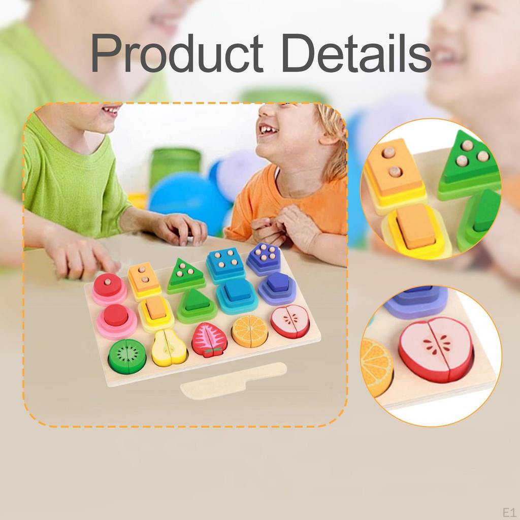 Sorting and Stacking Toys Shape Color Recognition Early Developmental Stacker Learning for