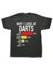 Why I Lose At Darts Funny Darts Player T Shirts Summer Graphic Streetwear Short Sleeve Birthday Gifts T-Shirt Unisex Clothing