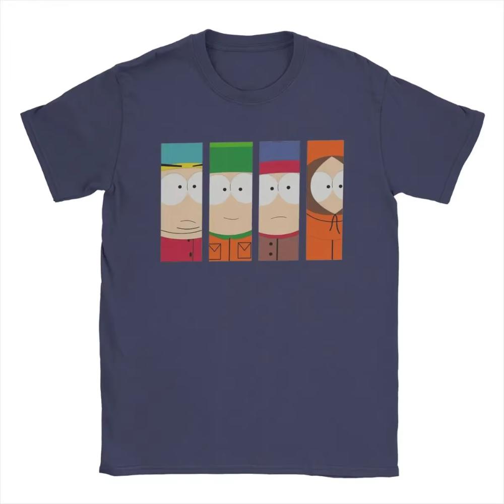 New Crazy South Park Comic Comic Print Graphic T-shirt Men's and Women's Short Sleeve T-shirt Men's Clothing Harajuku Streetwear