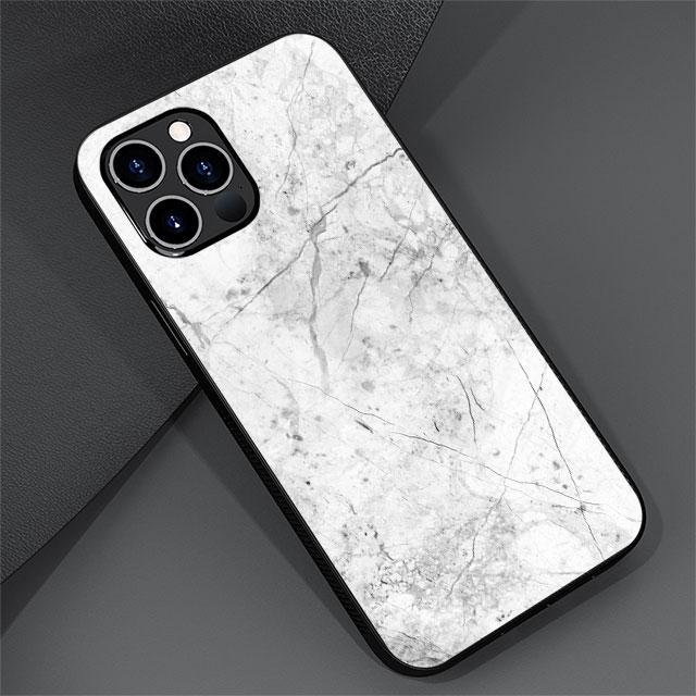 Luxury Marble Pattern Glass Case For Apple iPhone 13 Pro 11 14 12 7 8 Plus SE 2022 XR X XS Max 6 6S Tempered Phone Cover