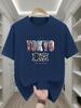 MenS 100 Cotton Casual ShortSleeve TShirt with a Round Neck Trendy Design Versatile for Summer Featuring Print Patterns