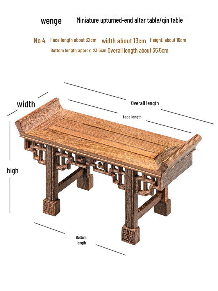 Massivholz-Displaybasis für Flügelhandwerk, Vase, Bonsai, Buddha-Statue oder Teekanne
