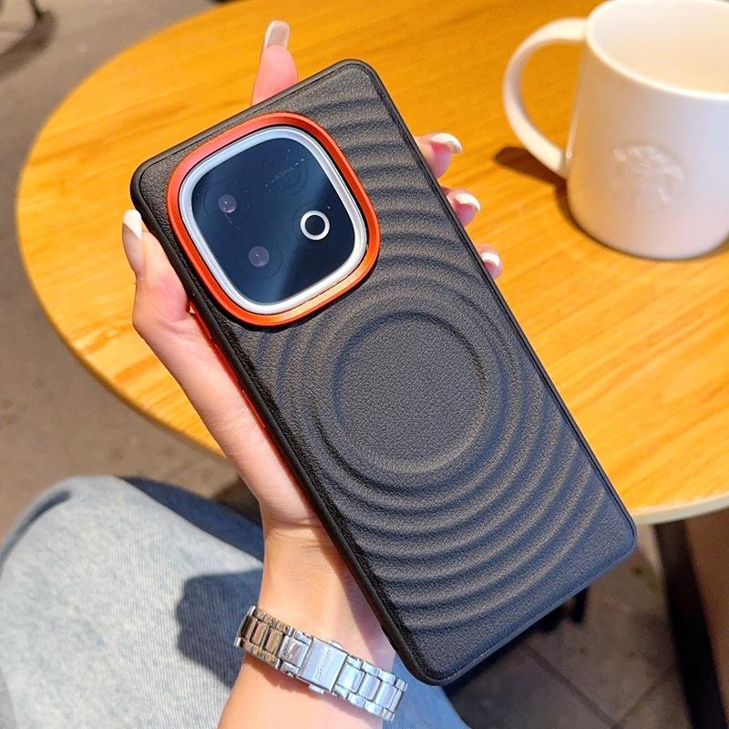 Applicable iQOOZ11turbopro Ripple Pattern Mobile Phone Case iQOOZ10turbo Magnetic Case iQOO15R Hard Case