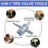 Sturdy Construction Tire Valve Core Tools T-Hook Design Quick Change Tool  Tire Valve Service