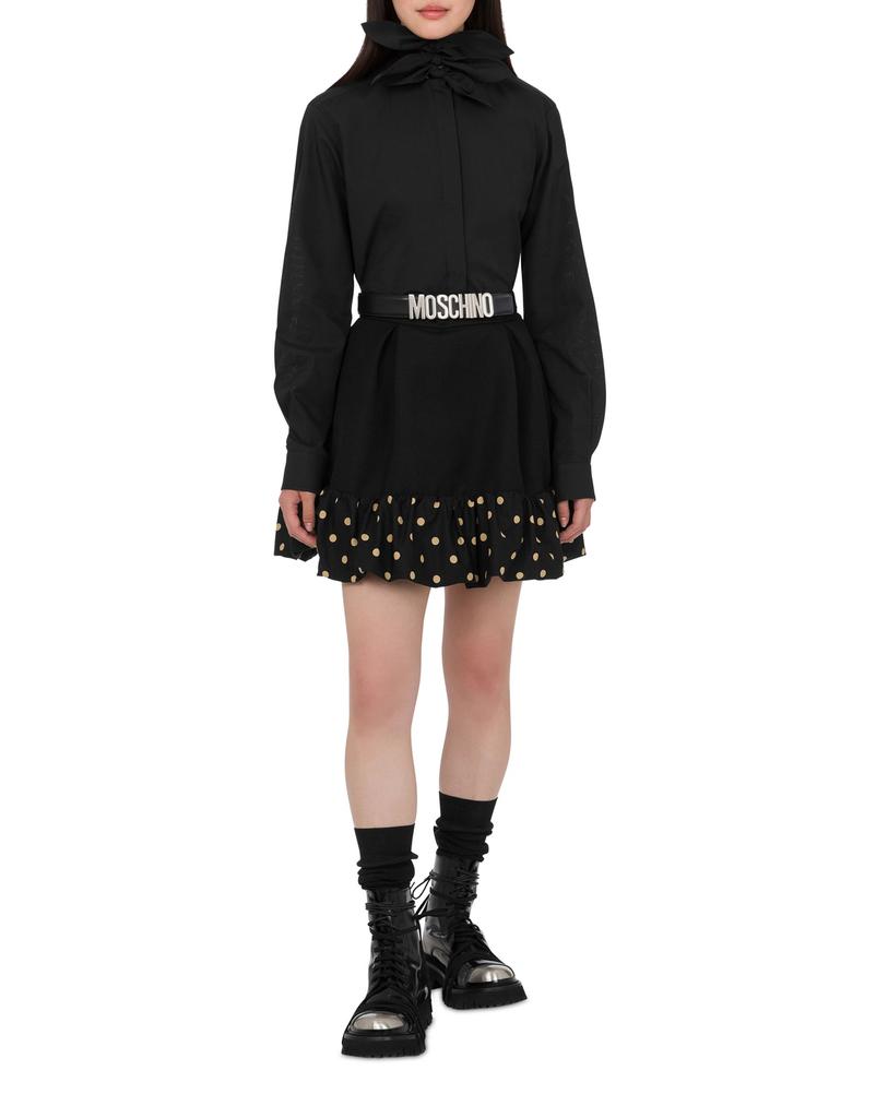 MOSCHINO Polka Dot Blend Miniskirt