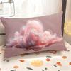 Pink Clouds Pillowcase Decor Suitable For Sofa Bedroom Car Pillow Cover Cushion Rectangular Back Cushion