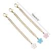 3Pcs Cup Flower Charm Chain Tumbler Water Cup Handle Decorative Charm Milk Teas Cup Pendants Gift for Girls Women