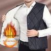 2025 Men's Thickened Velvet Cotton Vest for Autumn/Winter - Middle-aged & Elderly