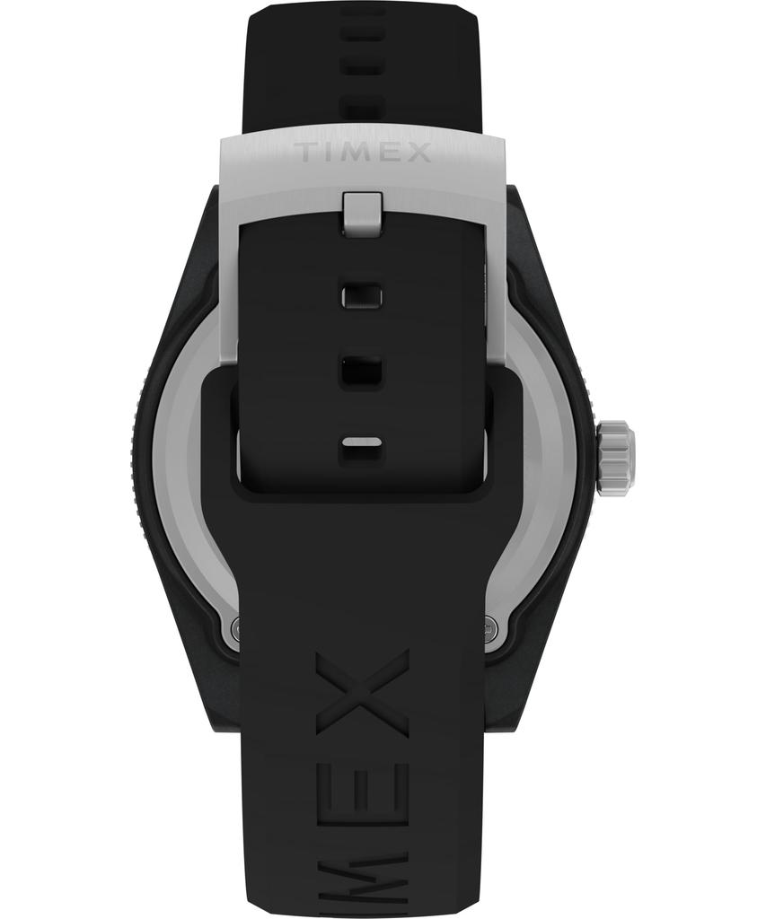 TIMEX Deepwater Watch Quartz 200M Water Resistant Sapphire Glass Black Dial TW2Y02200 Men's black