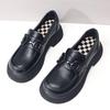 thick-soled French small leather shoes women's loafers 2025 new flat-soled height-increasing British-style versatile soft leather shoes