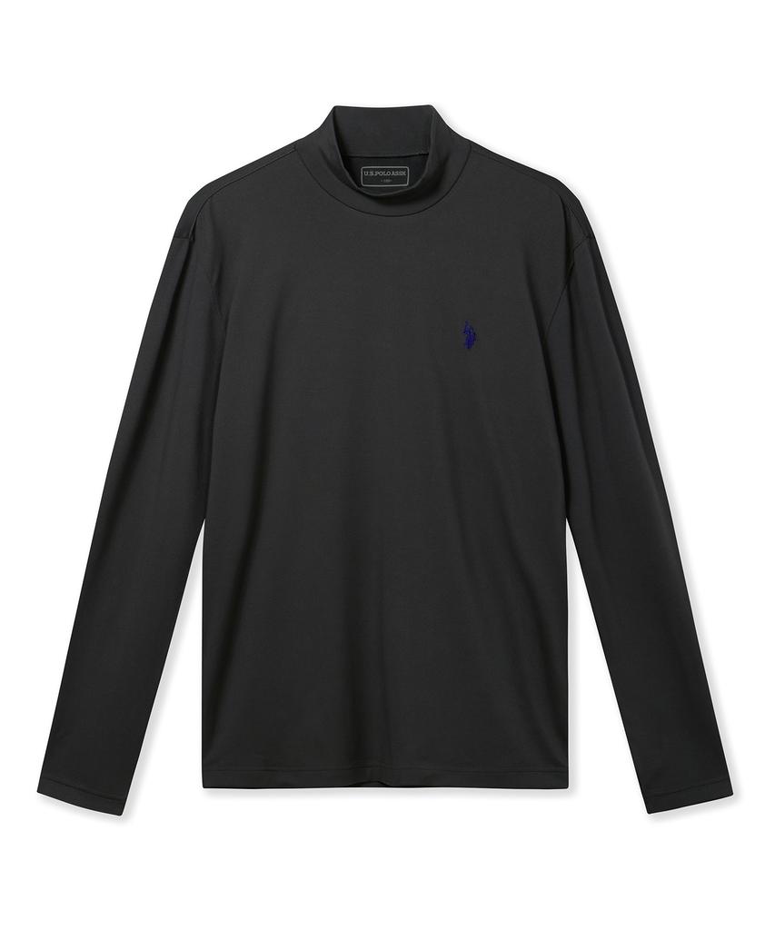 USPOLOASSN Long Sleeve Double-Fleece Charcoal Gray