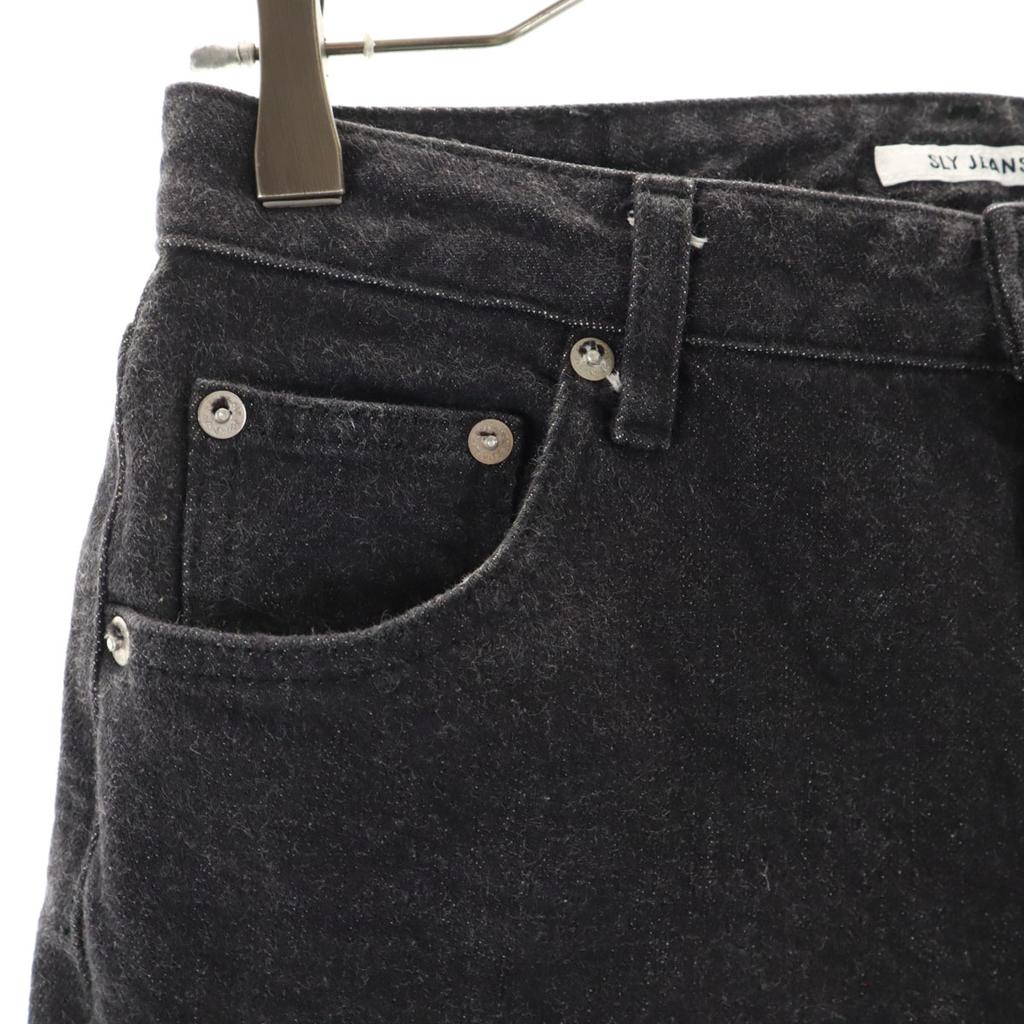 SLY JEANS made in Japan Skinny denim pants 2 black Tapered Women Used