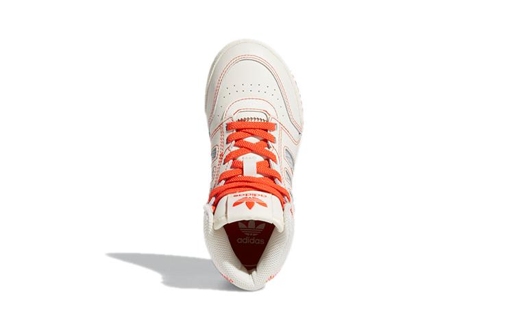 Adidas Originals Drop Step Casual High top Kids' Skateboarding Shoes Ecru Children Aged 3 7 Years Old FV5156