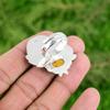 Sterling Silver Sacral Chakra Oval Tiger's Eye Gemstone Wedding Solitaire Ring
