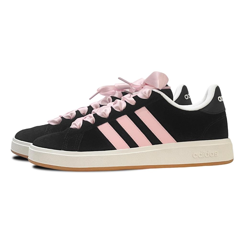 Adidas Grand Court Base 00s Slip Resistant Abrasion Resistant Low top Skateboard Shoes Unisex Black IH6184(Team286-)